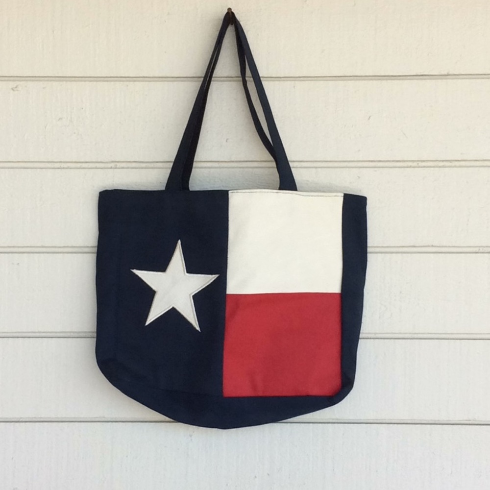 Texas Flag Canvas Tote Bag Cotton USA Beach Picnic